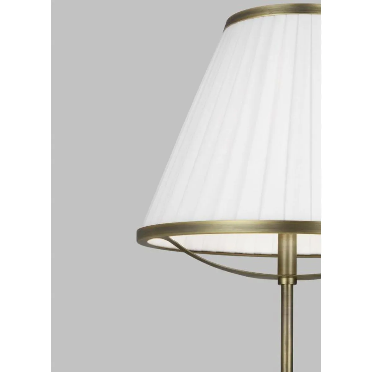 Esther Floor Lamp Time Worn Brass Finish