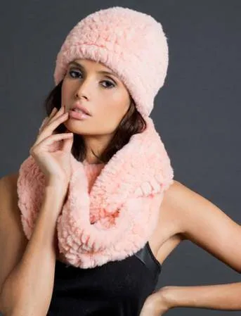 Faux Fur Plush Hat - Ivory