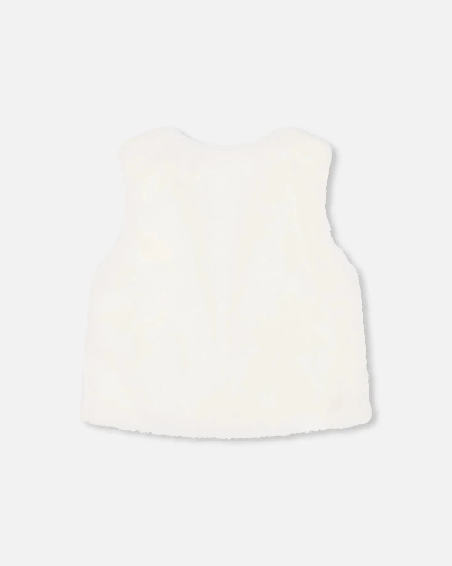 Faux Fur Vest Off White