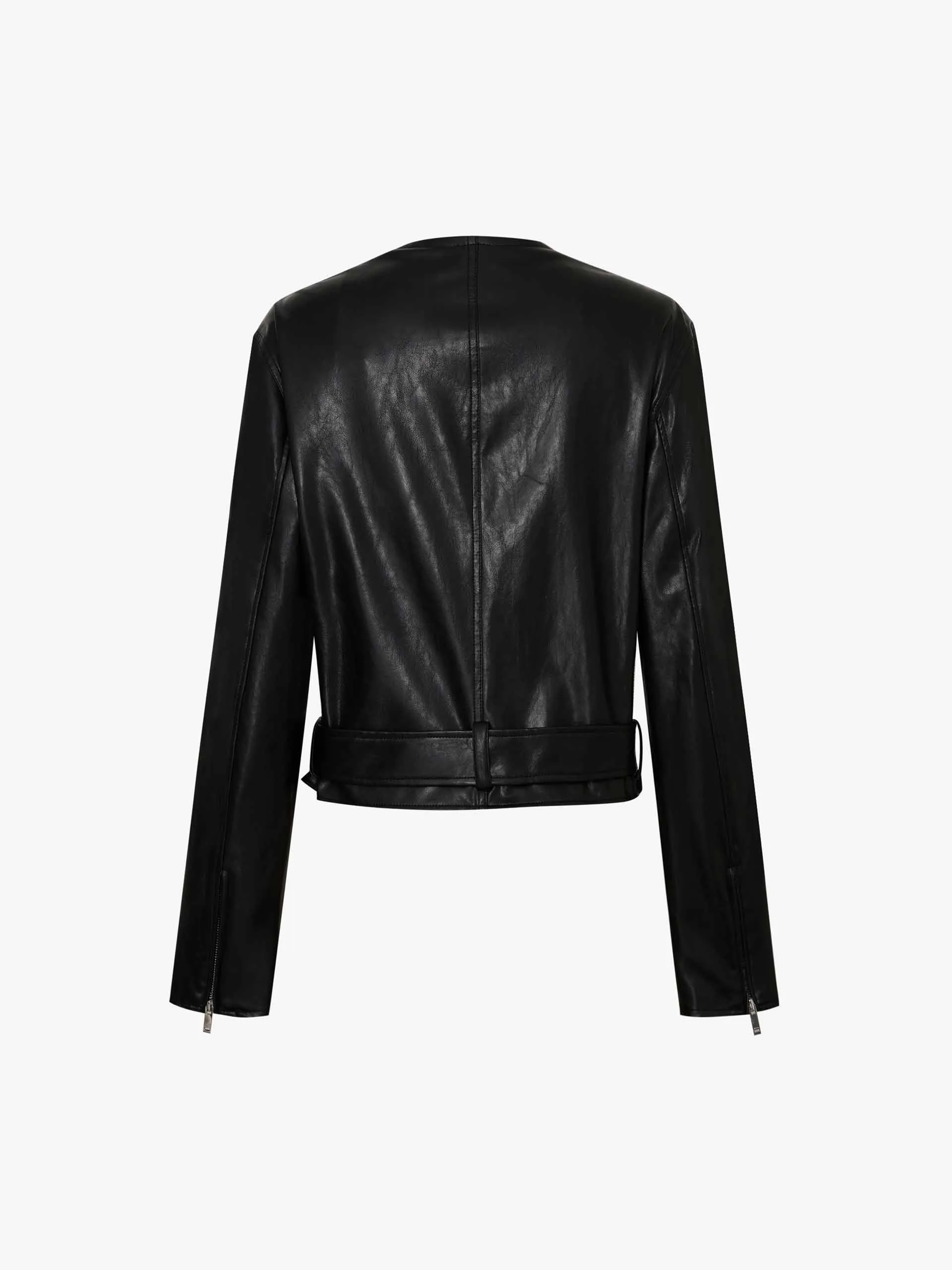 Faux Leather Moto Jacket