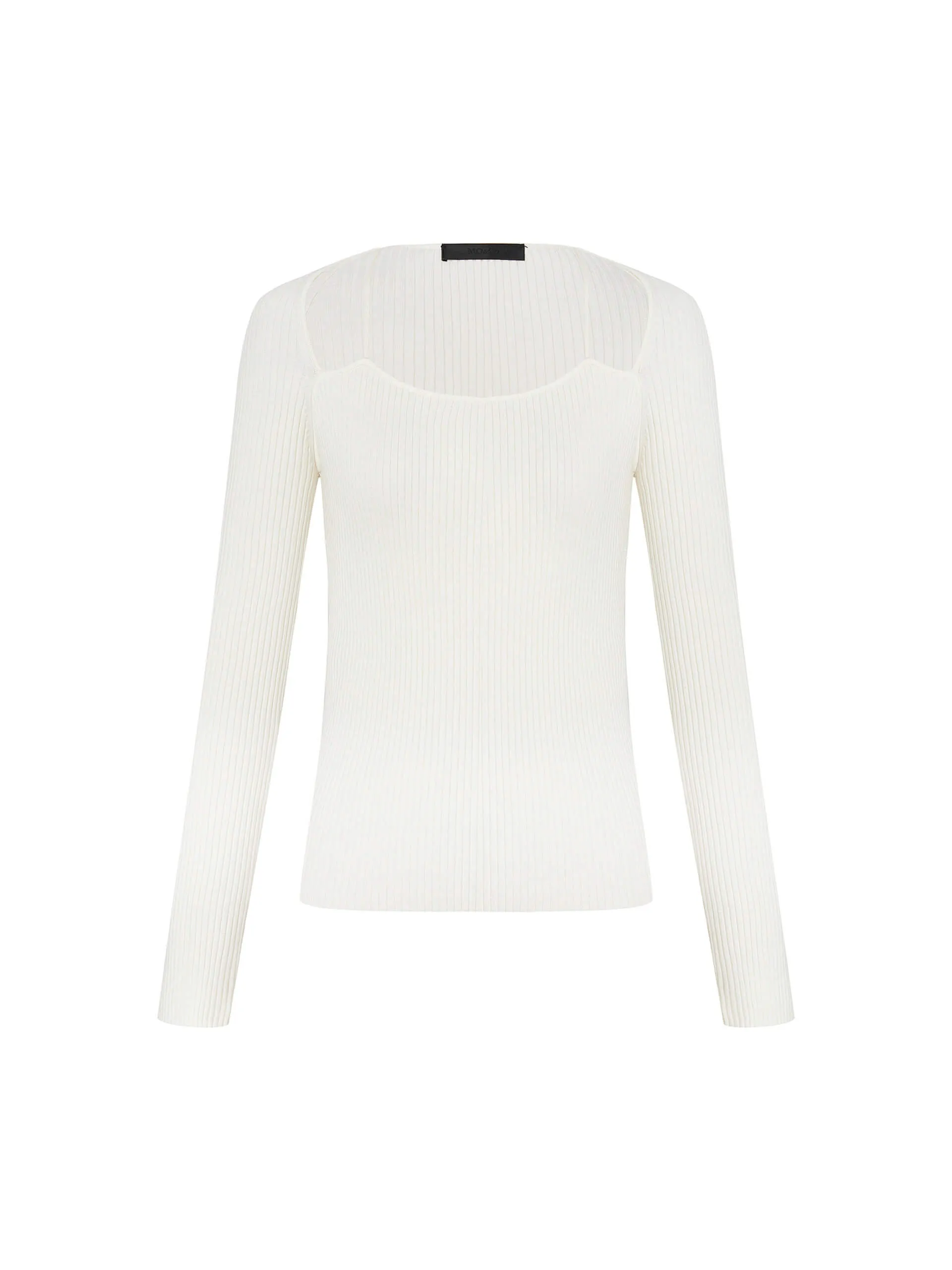 Fine Knitted Scoop Neck Top