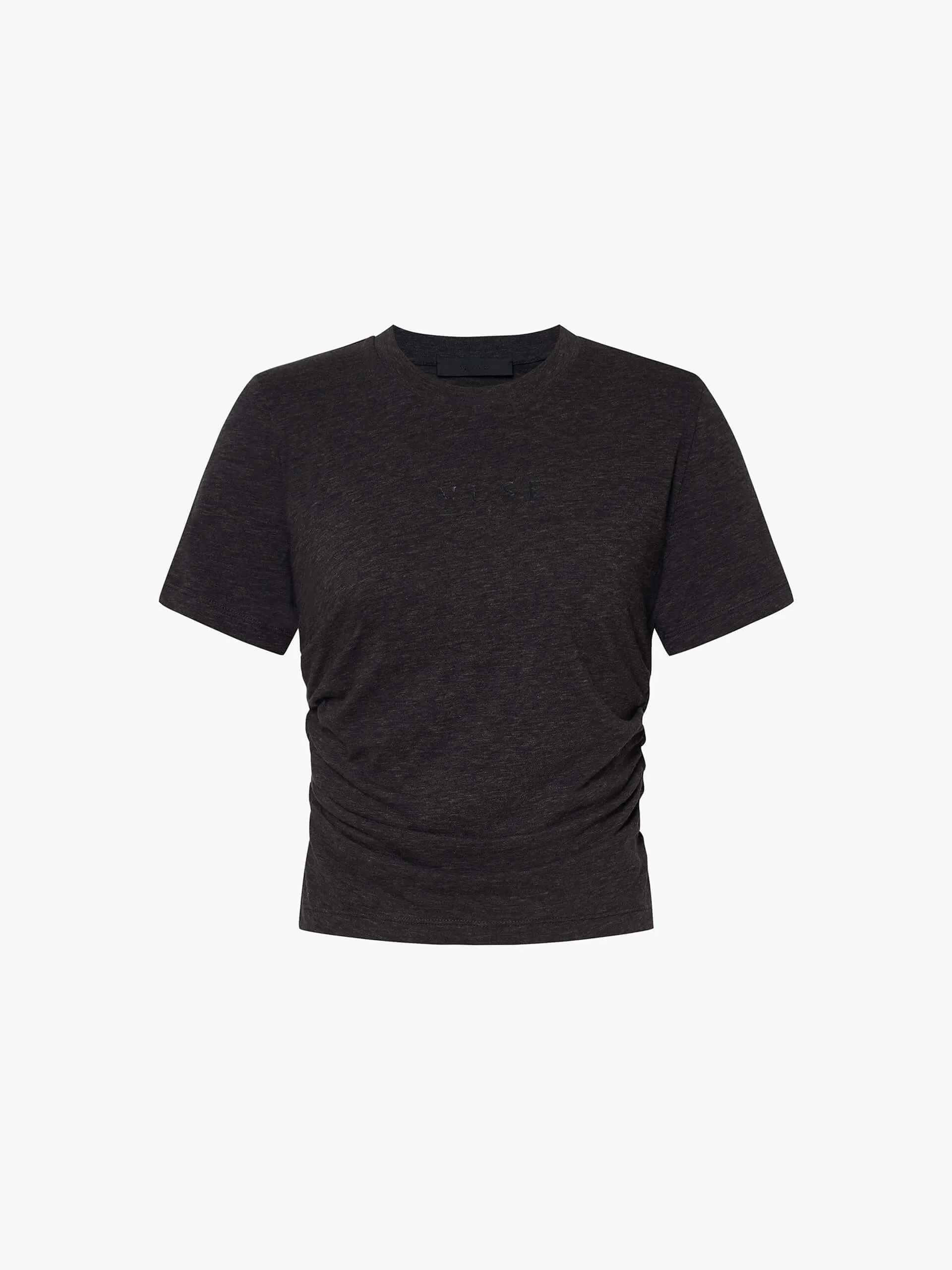 Fitted Side Pleated T-shirt