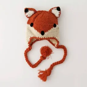 Fox Earflap Beanie Hat-Huggalugs