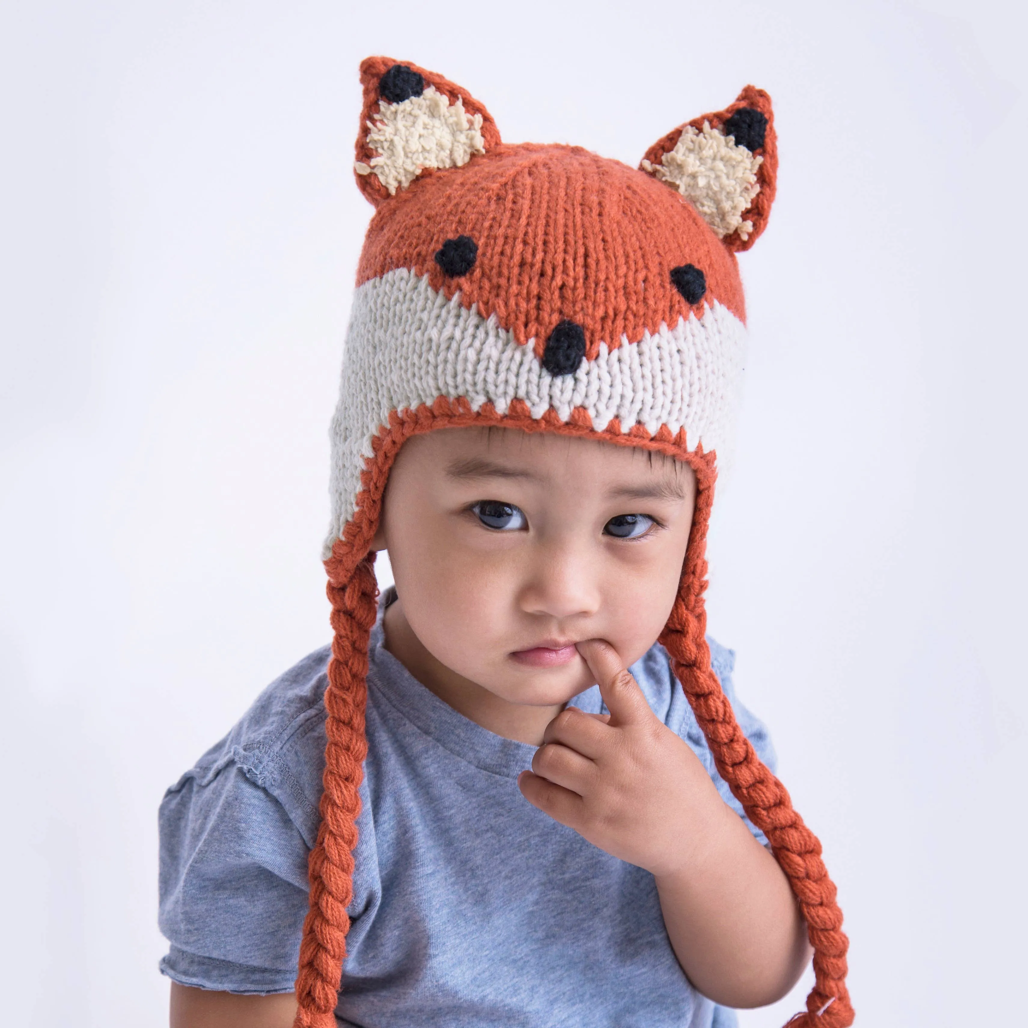 Fox Earflap Beanie Hat-Huggalugs