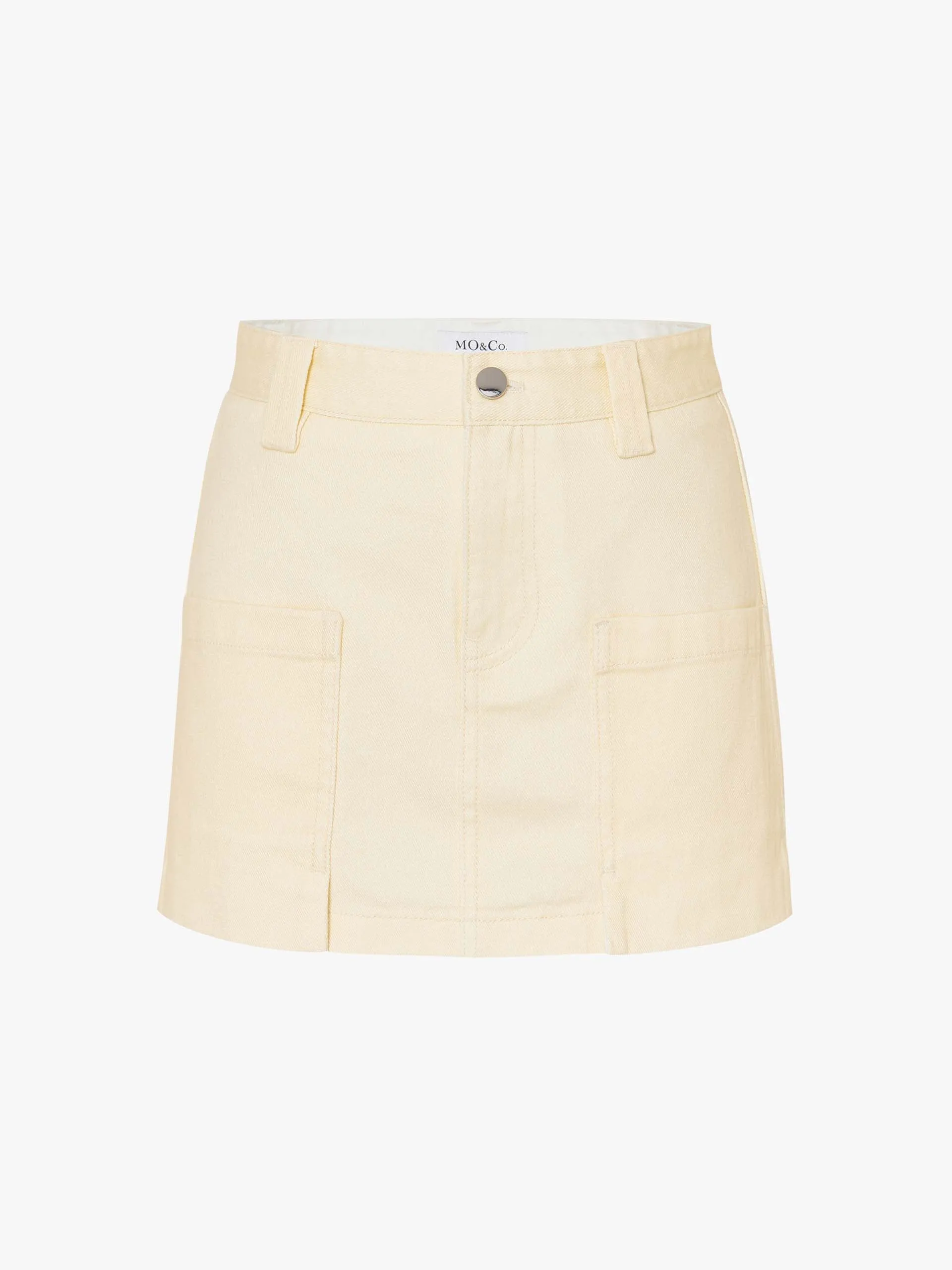 Front Pocket Cotton Skirt