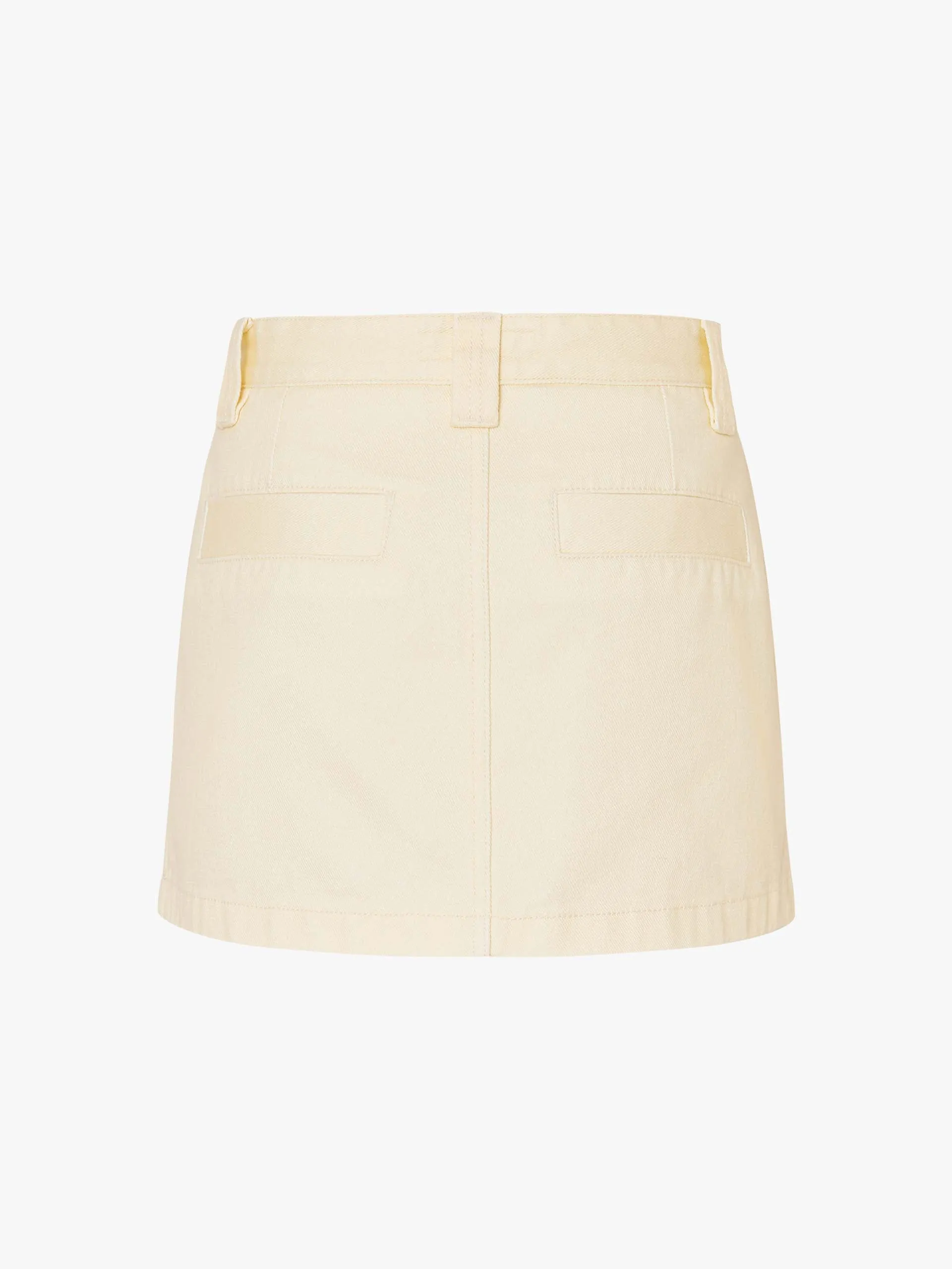 Front Pocket Cotton Skirt