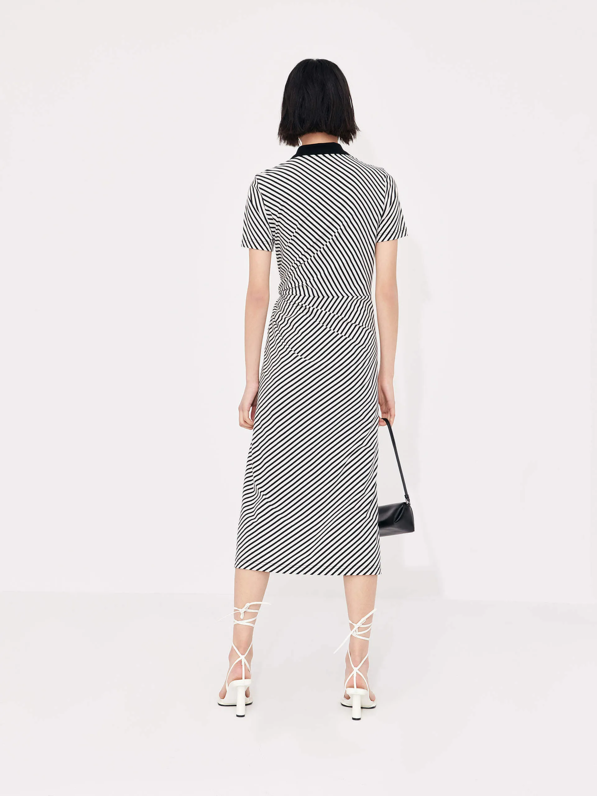 Gathered Waist Midi Dress