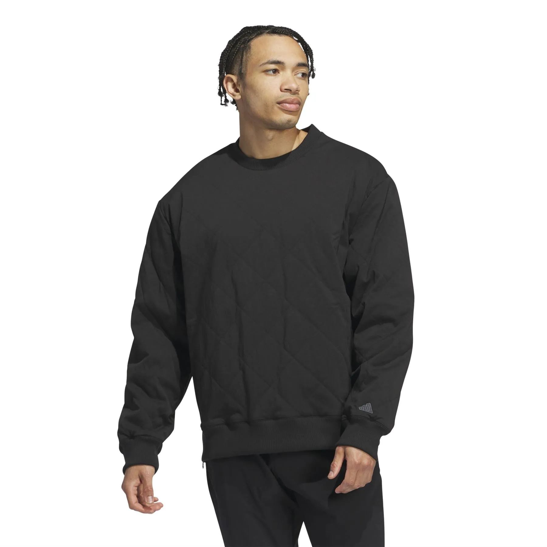 Go-To Quilted DWR Sweater Black - AW24