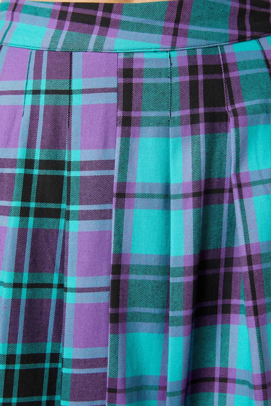 Grinning Tartan Pleated Skirt