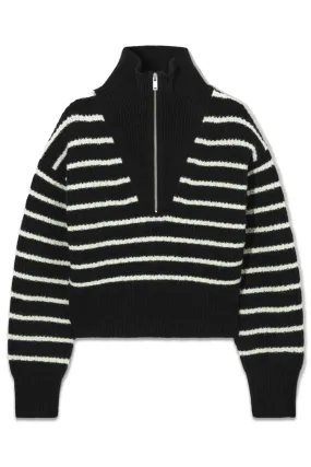 Half-zip Funnel-neck Wool Jumper