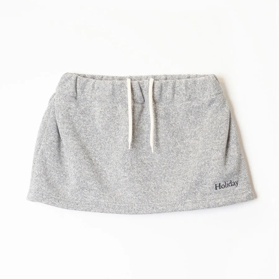 【HOLIDAY/ホリデイ】<br>THERMAL PRO FLEECE TUCK MINI SKIRT <br>24202022