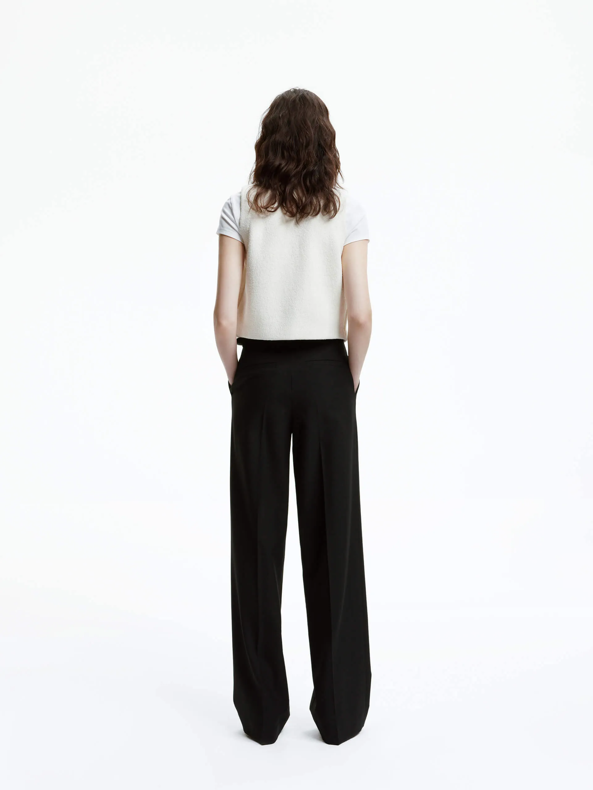 Include Belt Wool Blend Pants