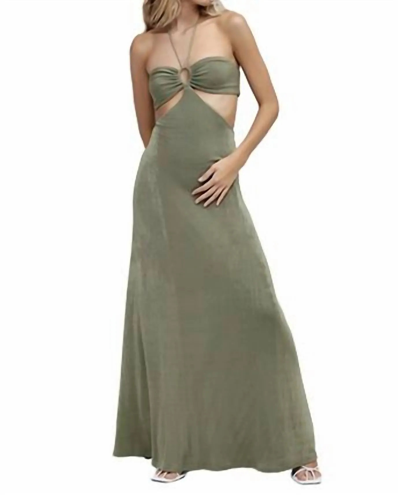 Ivy Maxi Dress in Khaki