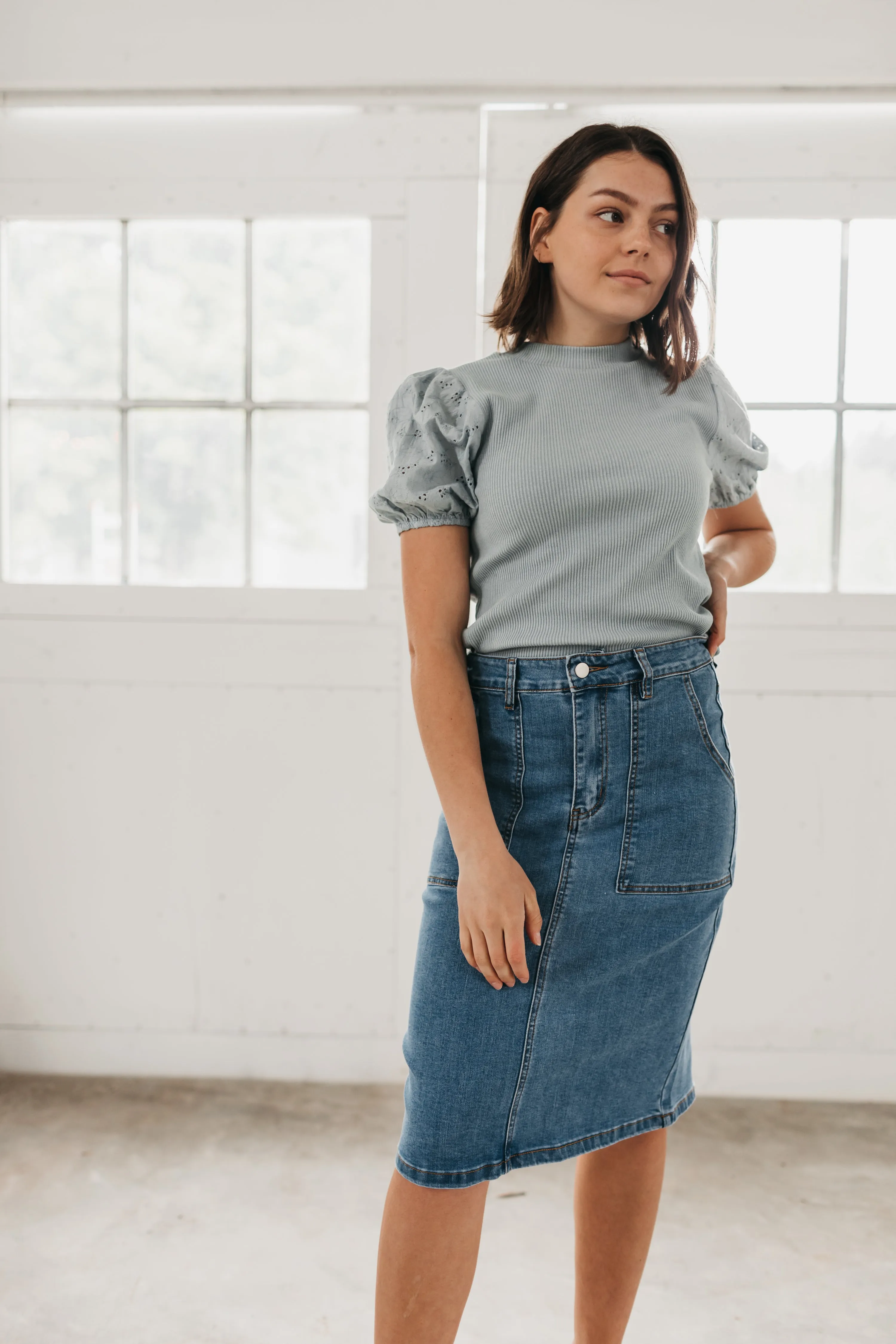 Jackie Denim Skirt