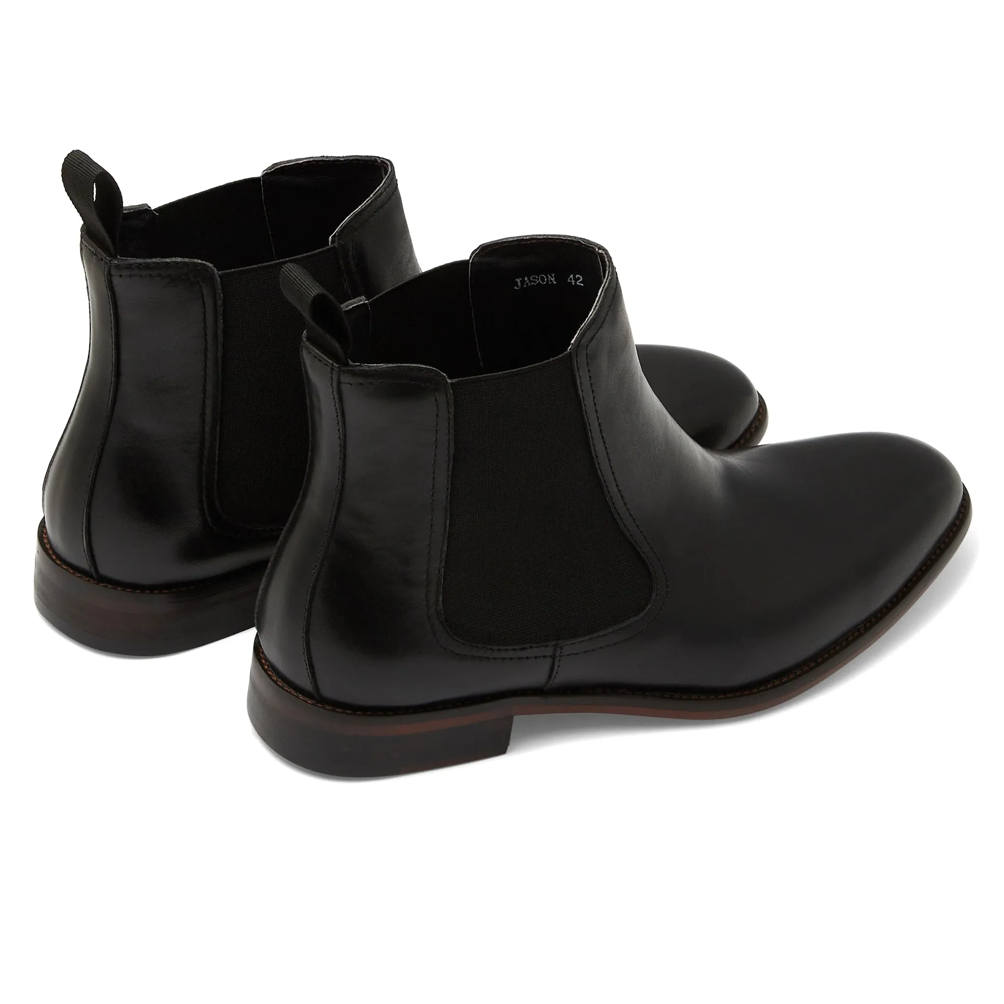 Jason Black Chelsea Boots