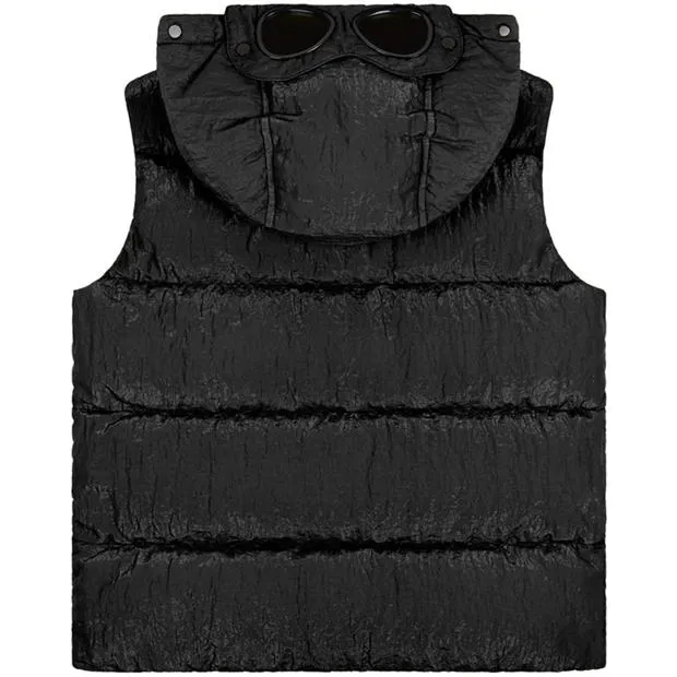 Kids CP Company Black Goggle Down Gilet