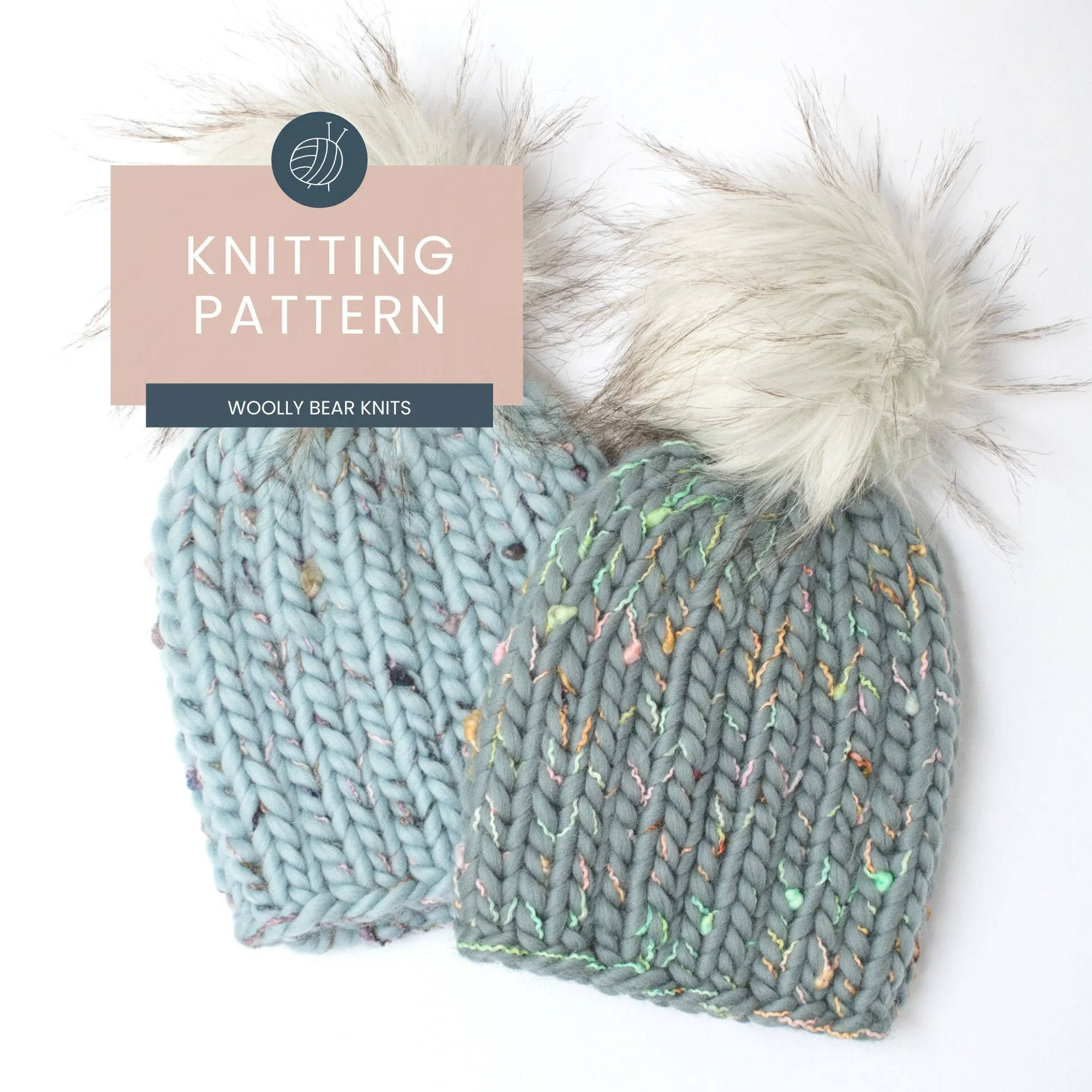 KNITTING PATTERN: Loppet Beanie, Easy Hat Knitting Pattern for Super Bulky Yarn