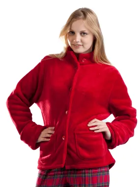 La Cera Plush Bed Jacket