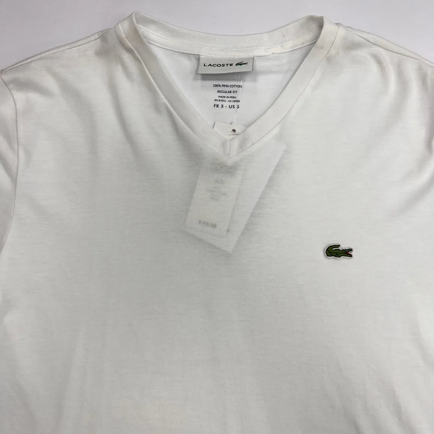 LACOSTE V-Neck Pima Cotton Jersey T-Shirt