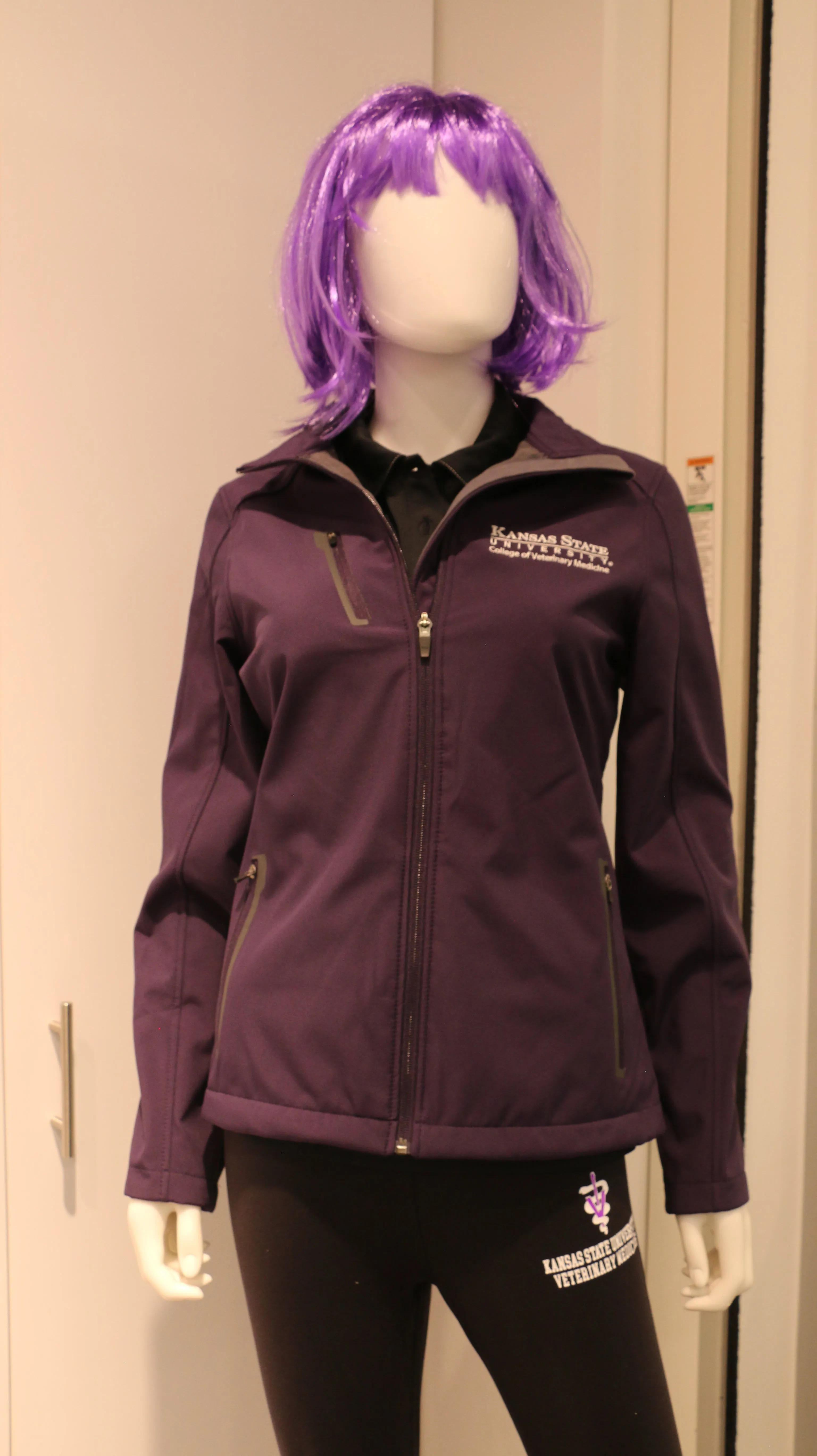 Ladies Port Auth Weld SShell Jacket Purple