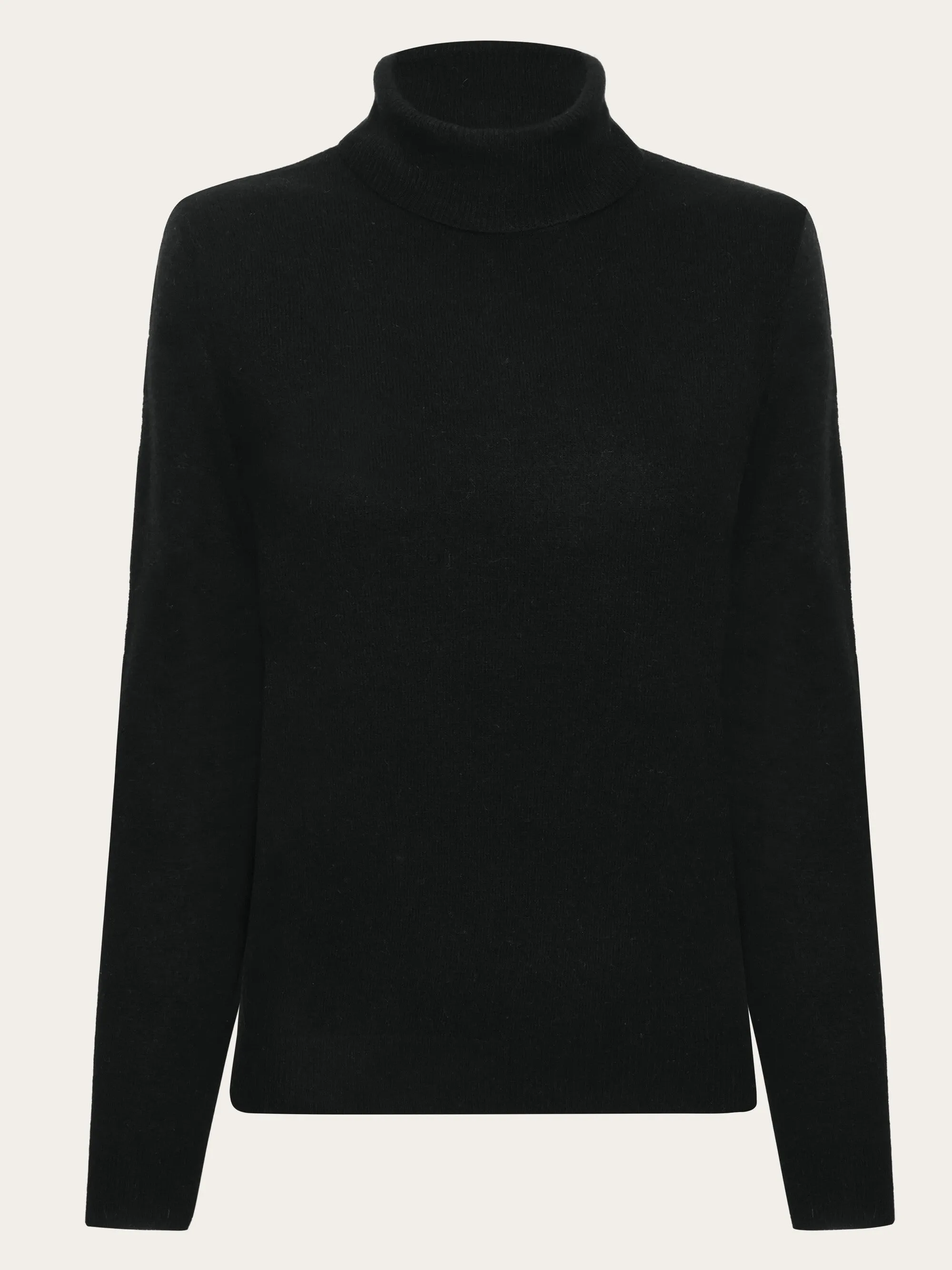 Lambswool roll neck - Black Jet