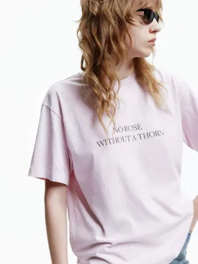 Letter Print Loose T-shirt