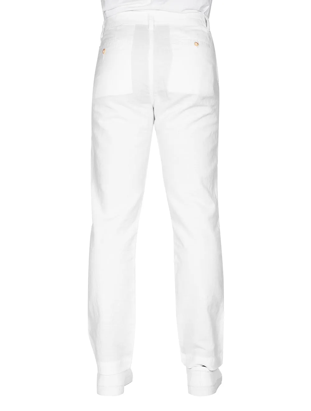 Linen Cotton Trousers White