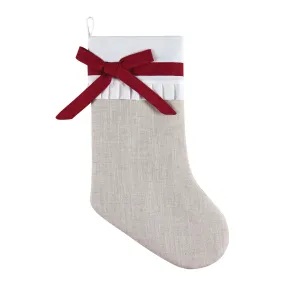 Linen Holiday Stocking