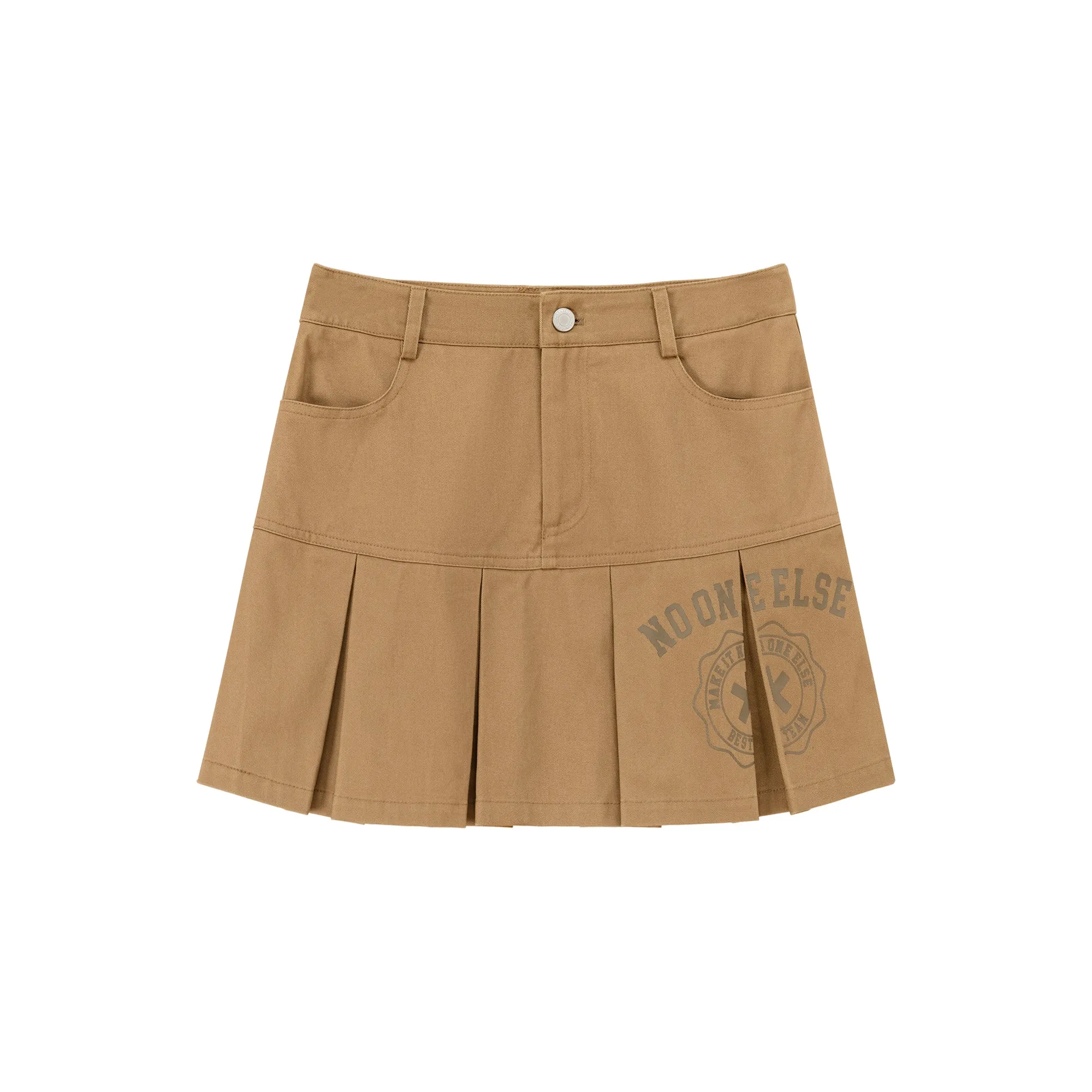 Logo Mini Pleated Skirt