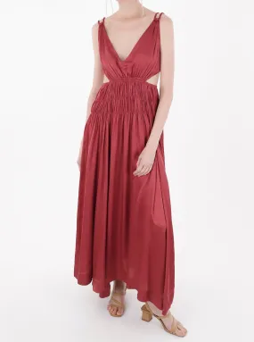 Lollo Long Dress in Red