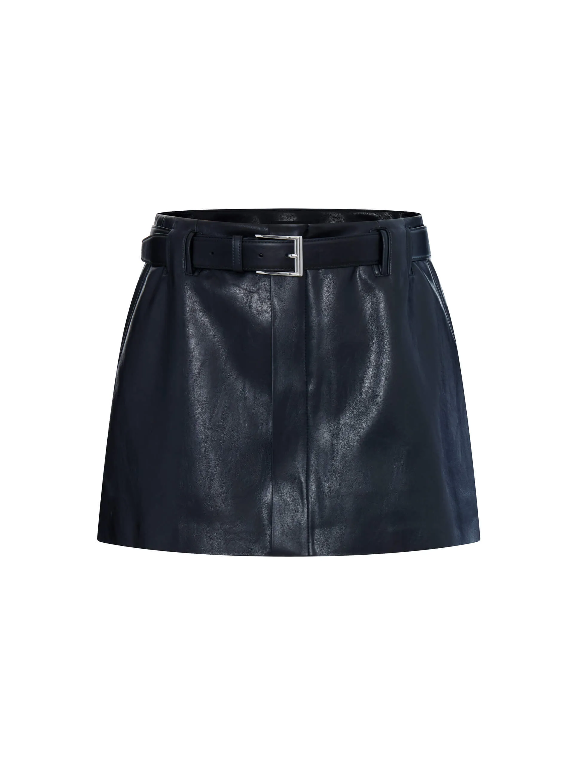 Low Rise Mini Skirt with Belt