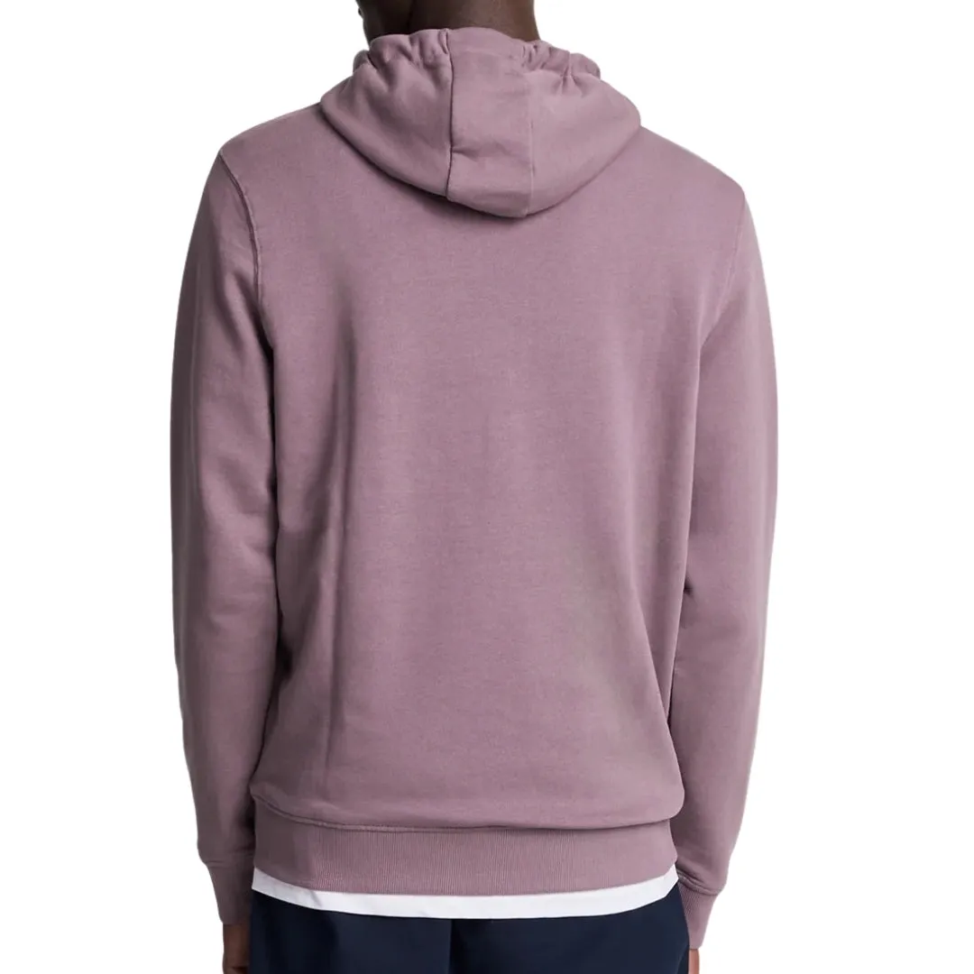 Lyle & Scott Branded Highland Mauve Purple Pull-over Hoodie