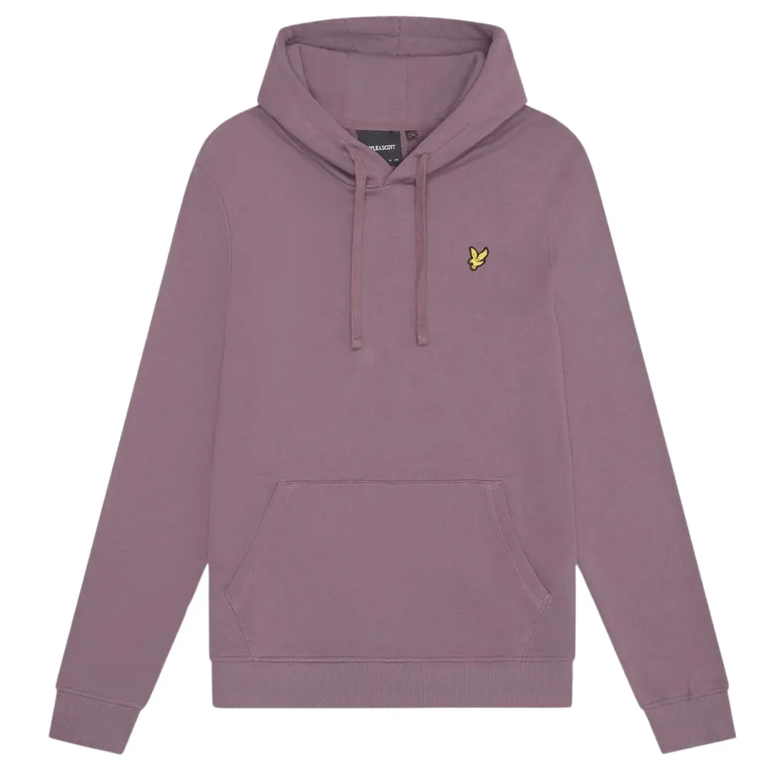 Lyle & Scott Branded Highland Mauve Purple Pull-over Hoodie