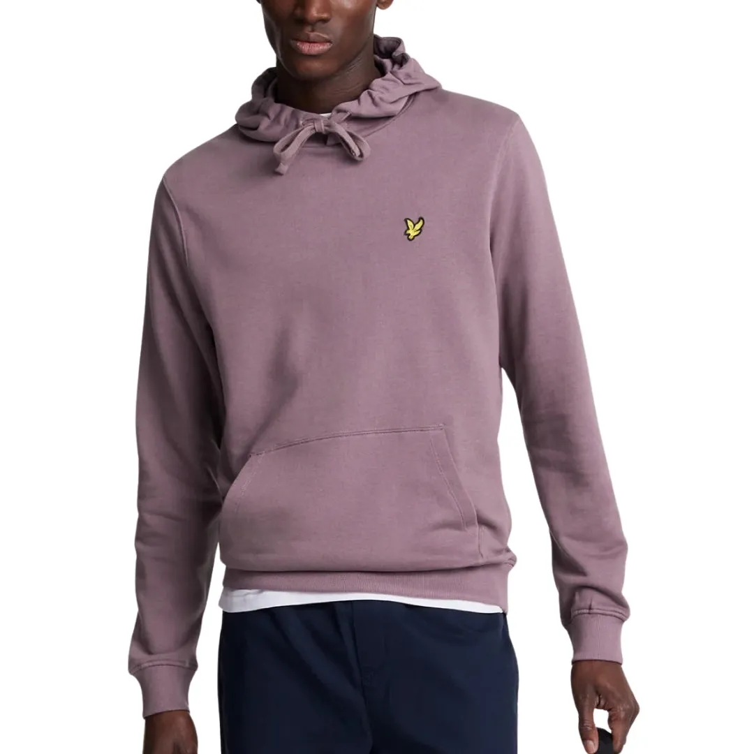 Lyle & Scott Branded Highland Mauve Purple Pull-over Hoodie