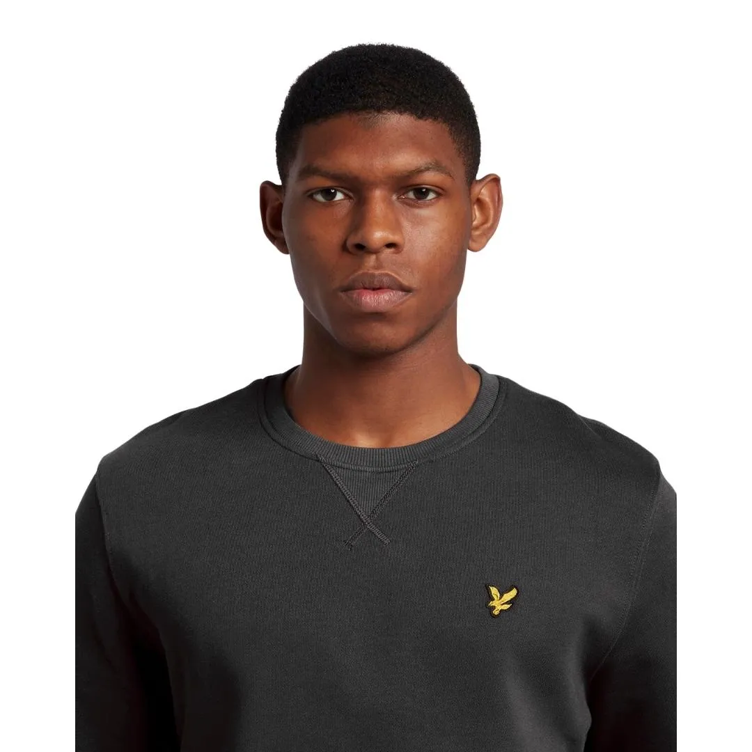 Lyle Scott Branded Gunmetal Pull Over Jumper