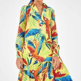 Macaw Leaf Maxi Dress