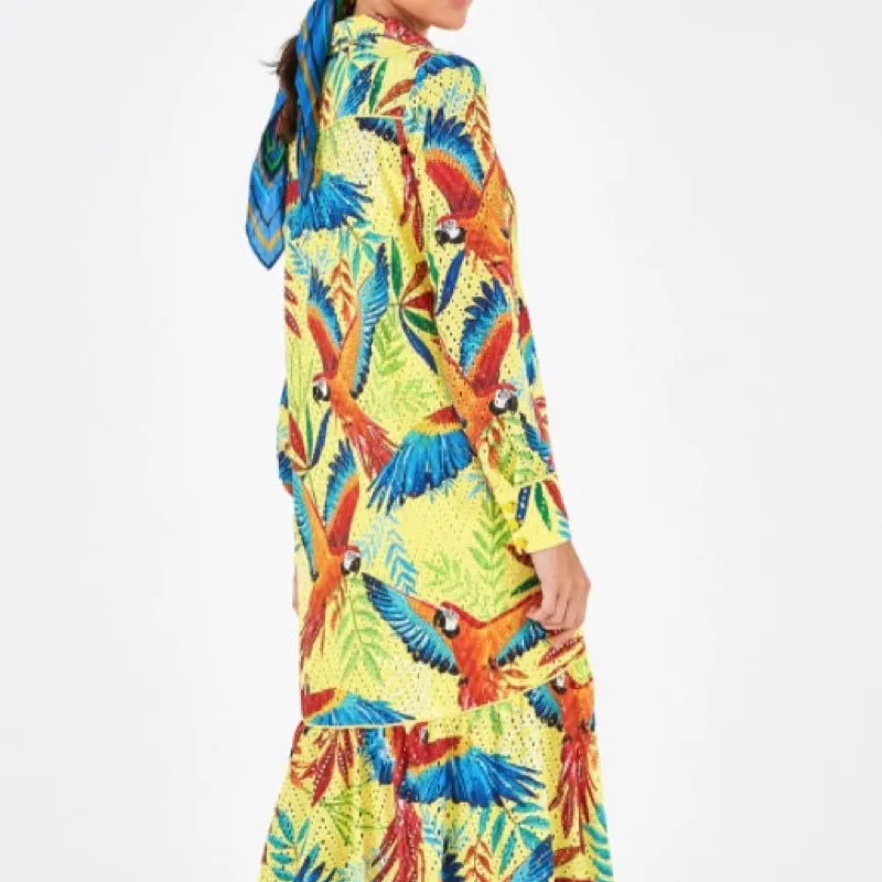 Macaw Leaf Maxi Dress