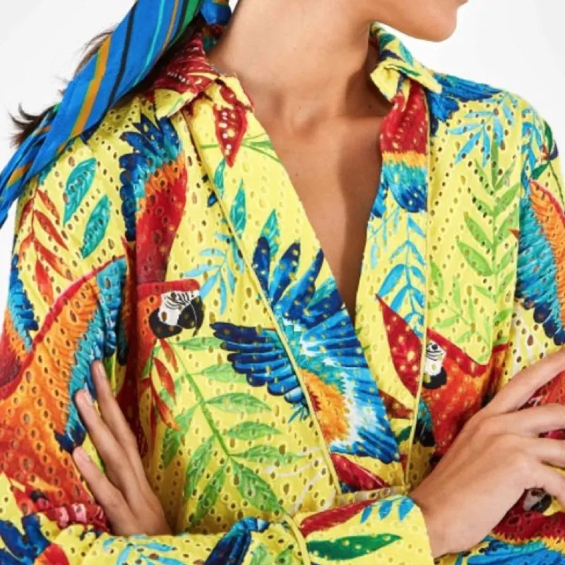 Macaw Leaf Maxi Dress