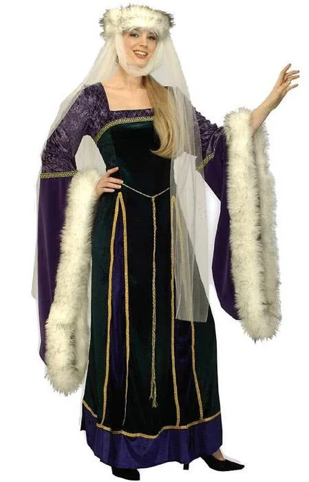 Medieval Lady Deluxe Womens Fancy Dress Costume