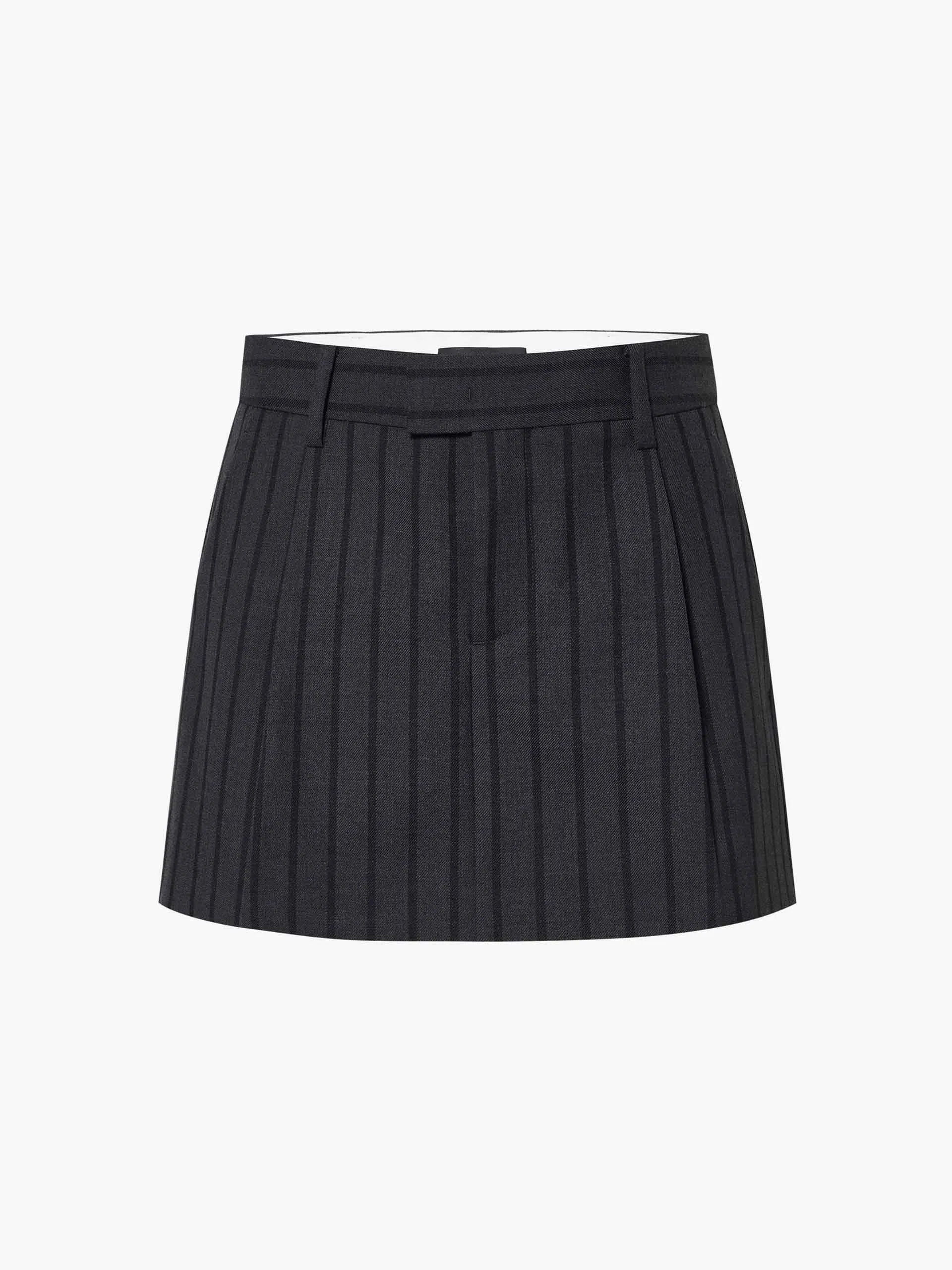 Mid Waist Pinstripe Skort