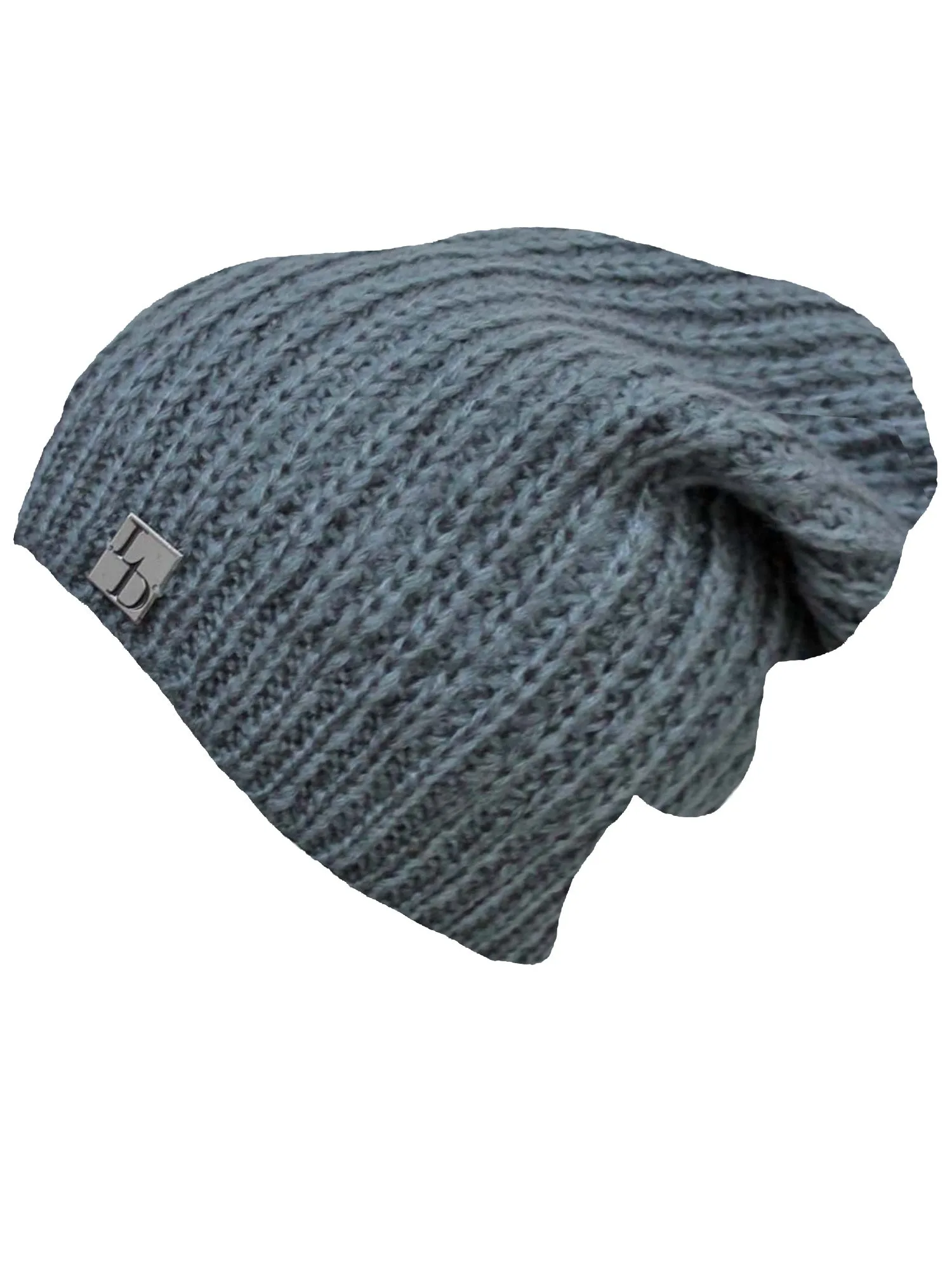 Mohair Style Knit Slouchy Beanie Cap Hat