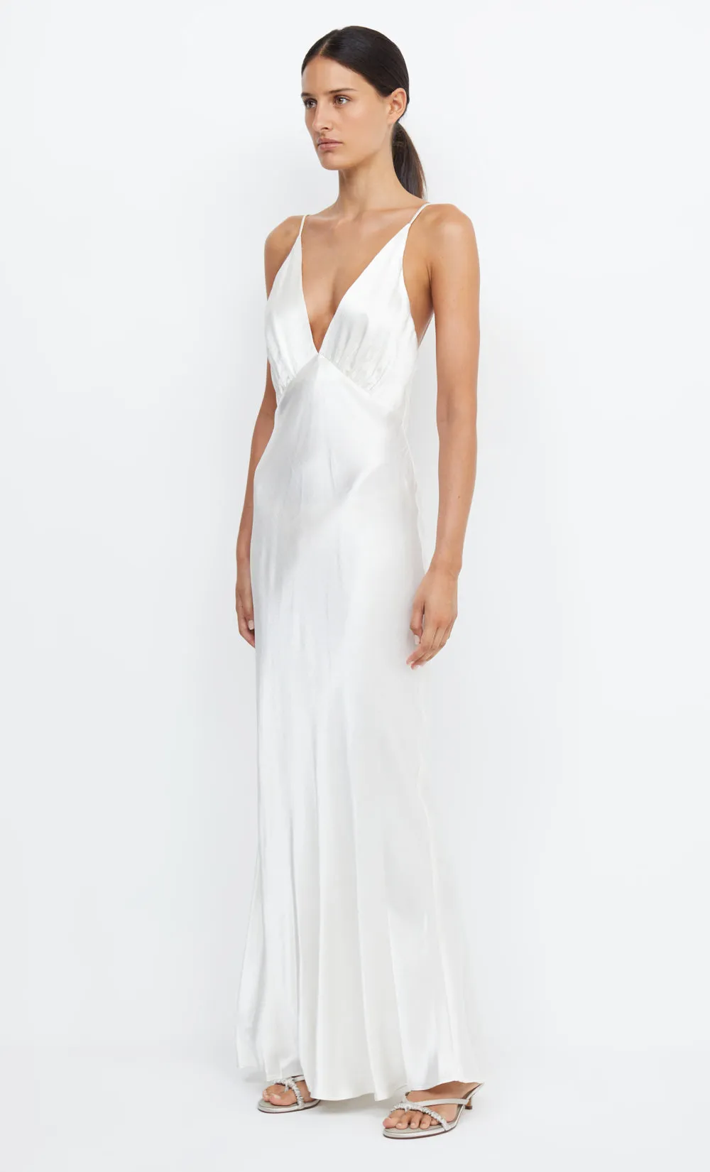 MOON DANCE V MAXI DRESS - IVORY