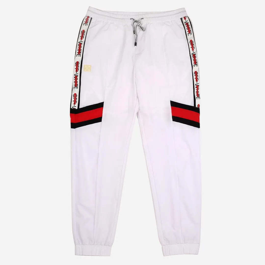 Off Men's Logo Designed Joggers - White