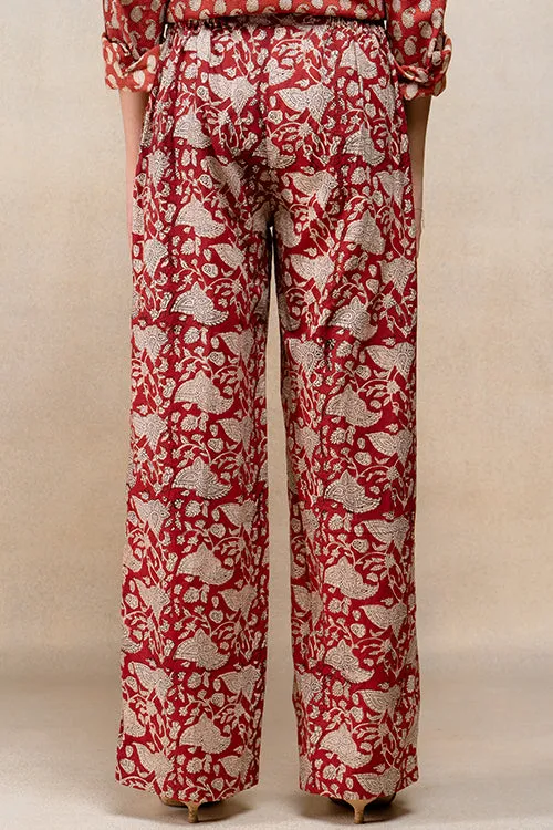 Okhai "Maeve" Handblock Printed Pure Cotton Pants