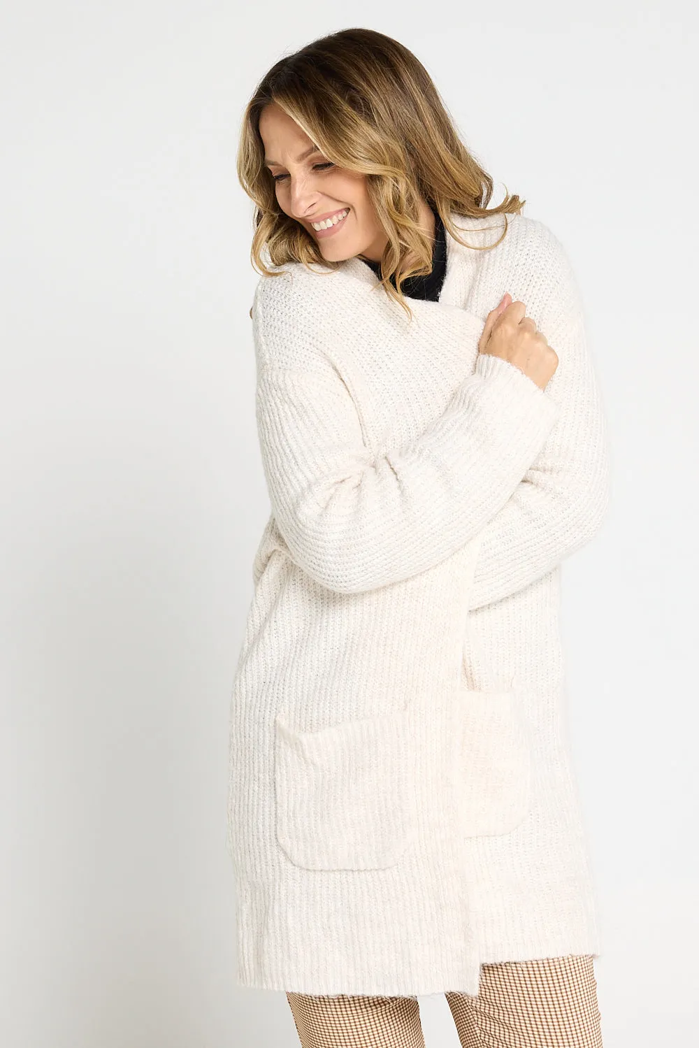 Penelope Knit Cardi - Beige