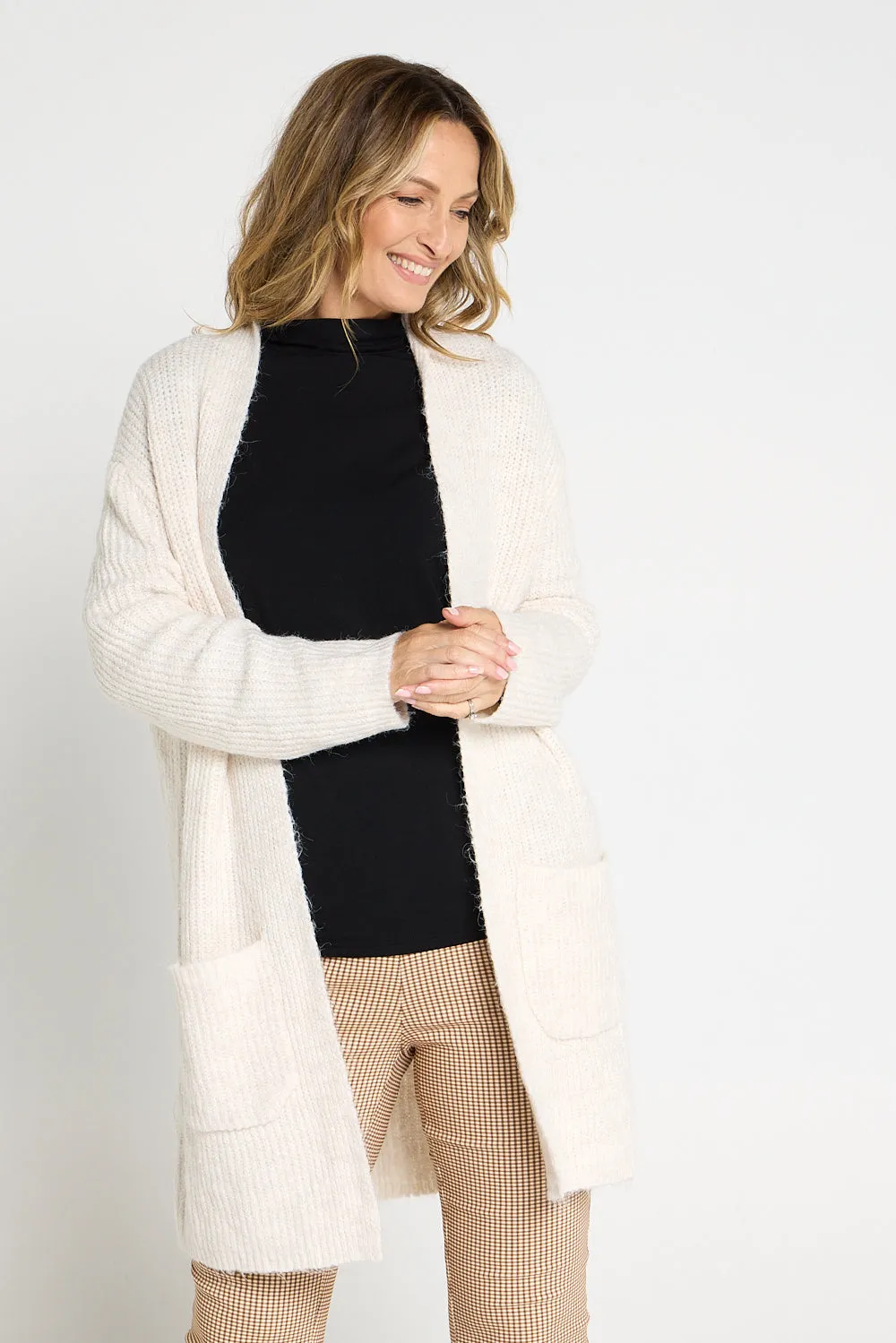 Penelope Knit Cardi - Beige