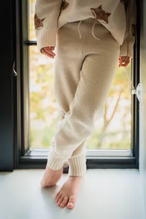 Pima Cotton Knit Jogger in Oatmeal