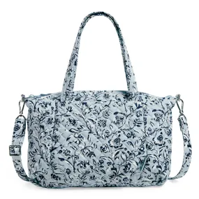 Pleated Multi-Strap Satchel - Perennials Gray