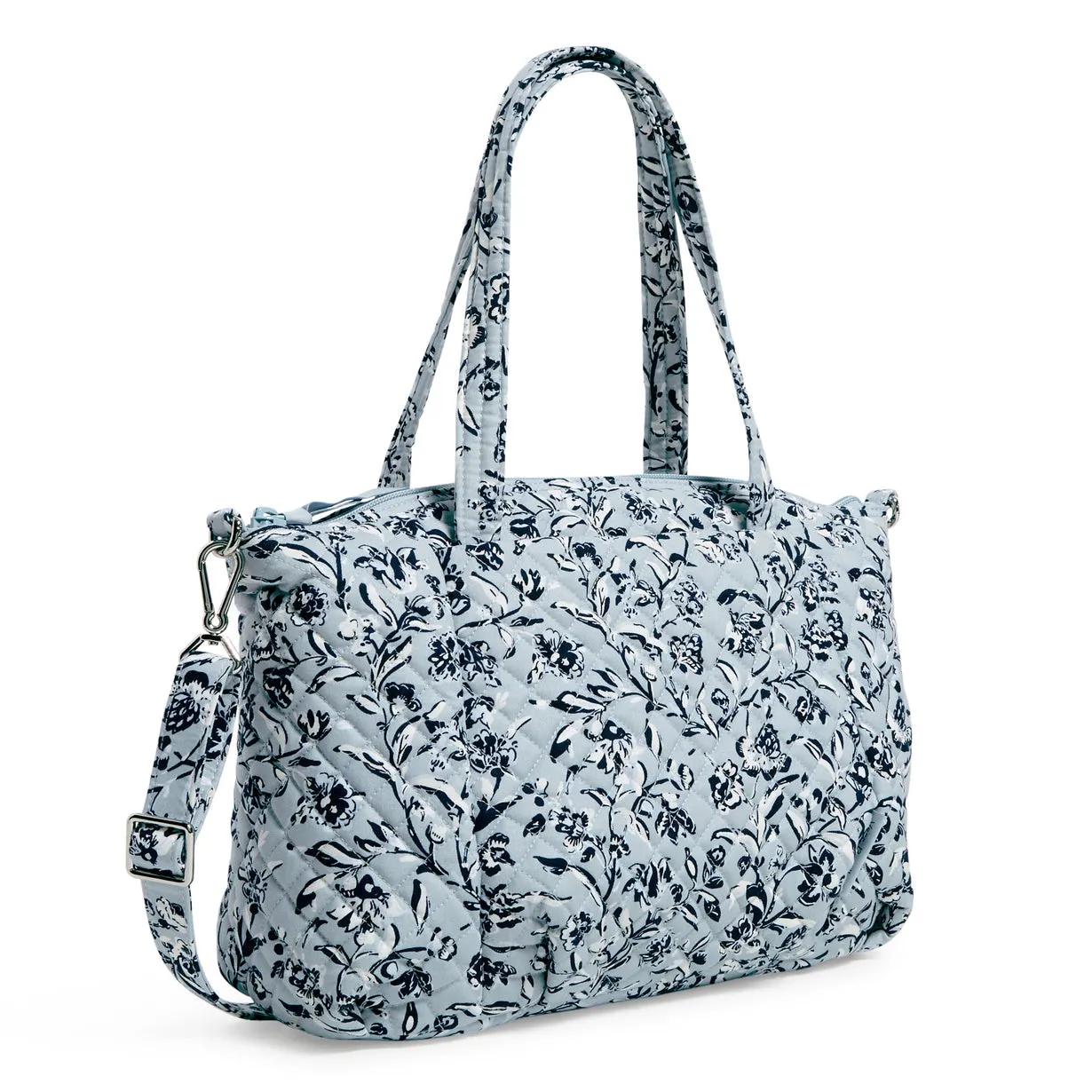 Pleated Multi-Strap Satchel - Perennials Gray