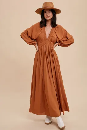 Plunge V Neck Maxi